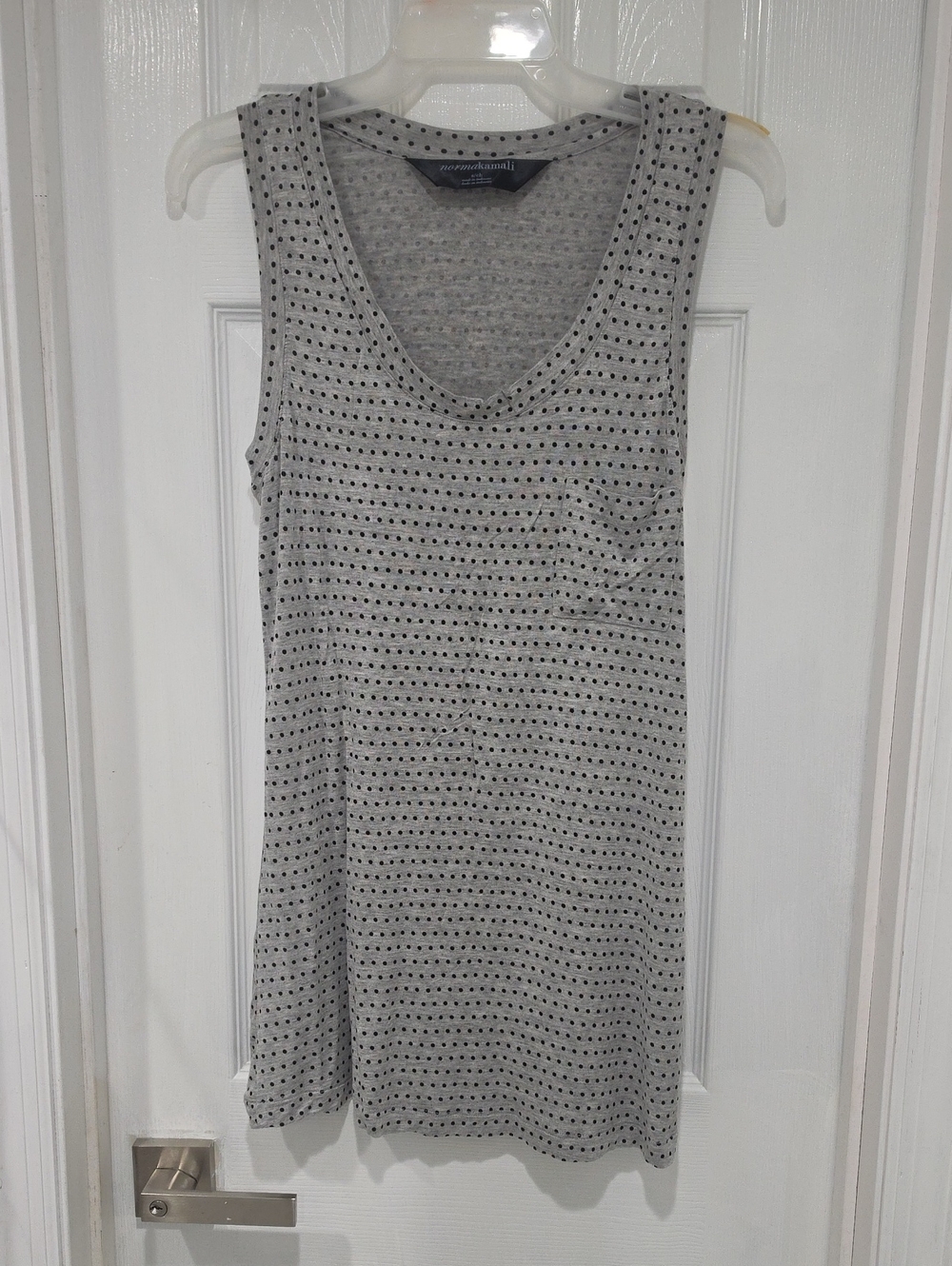 Light Gray Polka Dot Sleeveless Tank